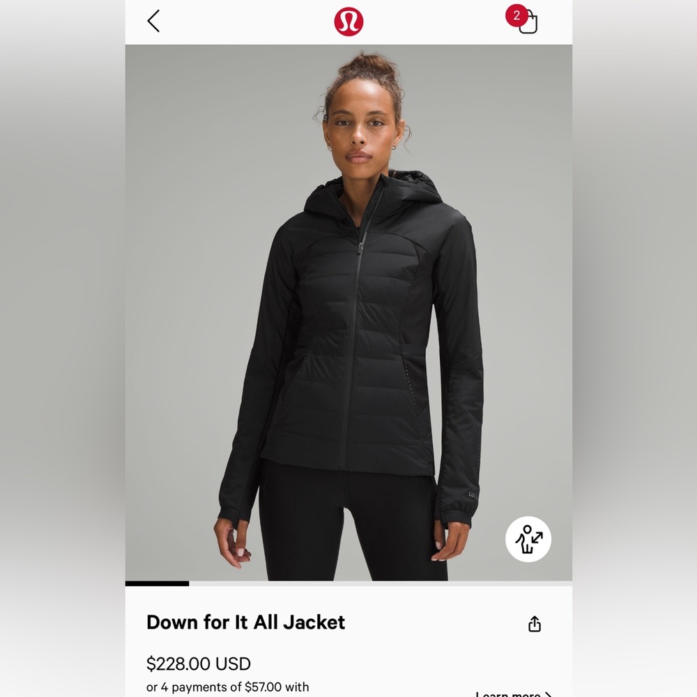Lululemon Down For It All Jacket - image 2